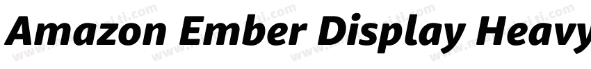 Amazon Ember Display Heavy字体转换